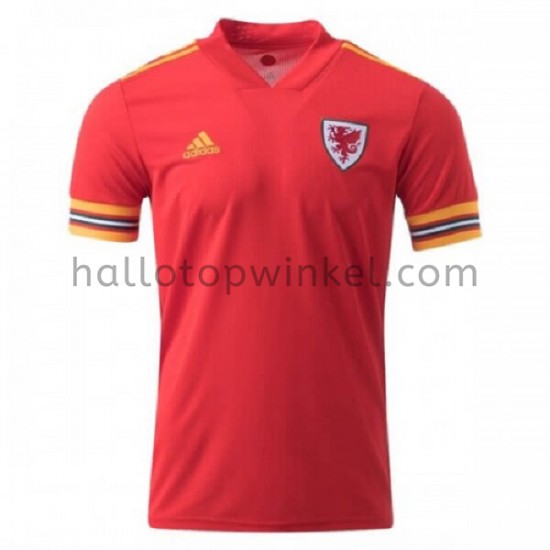Wales Voetbalshirt Thuis Tenue EK 2020 Korte Mouw