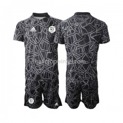Algerije Voetbalshirt Doelman Kleuters/Kids Thuis Tenue 2022 Korte Mouw