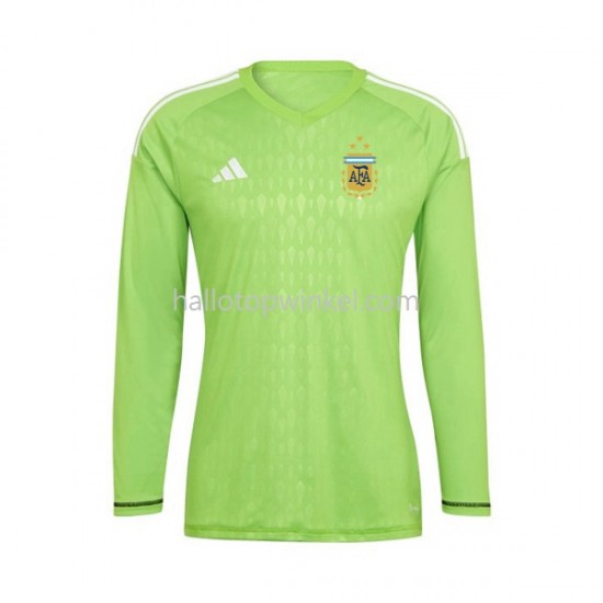 Argentinië Voetbalshirt Doelman Heren Thuis Tenue WK 2022 Lange Mouw
