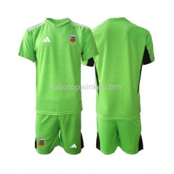 Argentinië Voetbalshirt Doelman Kleuters/Kids Thuis Tenue WK 2022 Korte Mouw