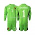 België Voetbalshirt Courtois 1 Doelman Kleuters/Kids Thuis Tenue 2021-2022 Lange Mouw