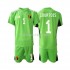 België Voetbalshirt Courtois 1 Doelman Kleuters/Kids Thuis Tenue 2021-2022 Korte Mouw