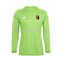 België Voetbalshirt Doelman Heren Thuis Tenue 2021-2022 Lange Mouw