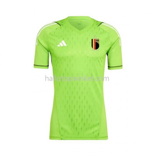 België Voetbalshirt Doelman Heren Thuis Tenue 2021-2022 Korte Mouw