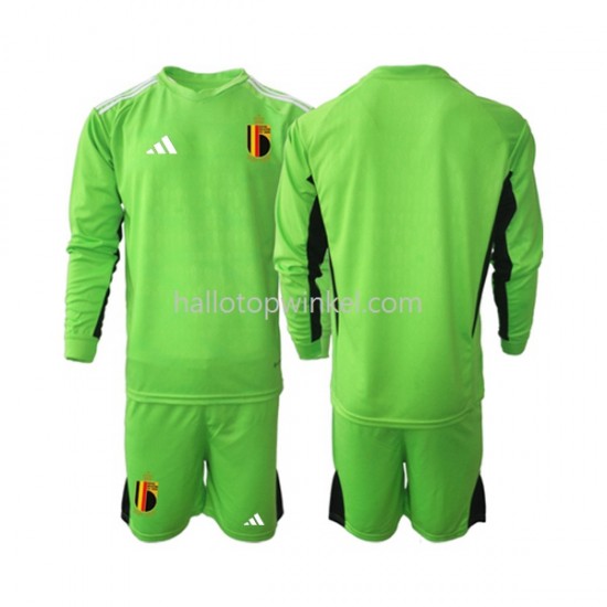 België Voetbalshirt Doelman Kleuters/Kids Thuis Tenue 2021-2022 Lange Mouw