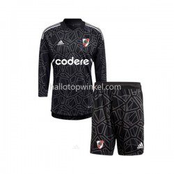 CA River Plate Voetbalshirt Doelman Kleuters/Kids Thuis Tenue 2023 Lange Mouw