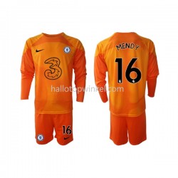Chelsea Voetbalshirt Edouard Mendy 16 Doelman Kleuters/Kids Thuis Tenue 2022-2023 Lange Mouw