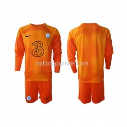 Chelsea Voetbalshirt Doelman Kleuters/Kids Thuis Tenue 2022-2023 Lange Mouw