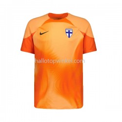 Finland Voetbalshirt Doelman Heren Thuis Tenue 2022-2023 Korte Mouw