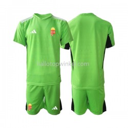Hongarije Voetbalshirt Doelman Kleuters/Kids Thuis Tenue 2022 Korte Mouw