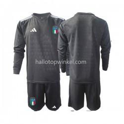 Italië Voetbalshirt Doelman Kleuters/Kids Uit Tenue 2023 Lange Mouw