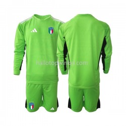 Italië Voetbalshirt Doelman Kleuters/Kids Thuis Tenue 2023 Lange Mouw