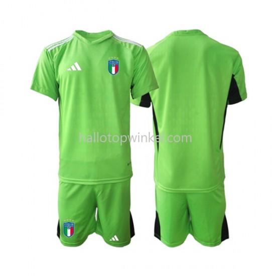 Italië Voetbalshirt Doelman Kleuters/Kids Thuis Tenue 2023 Korte Mouw