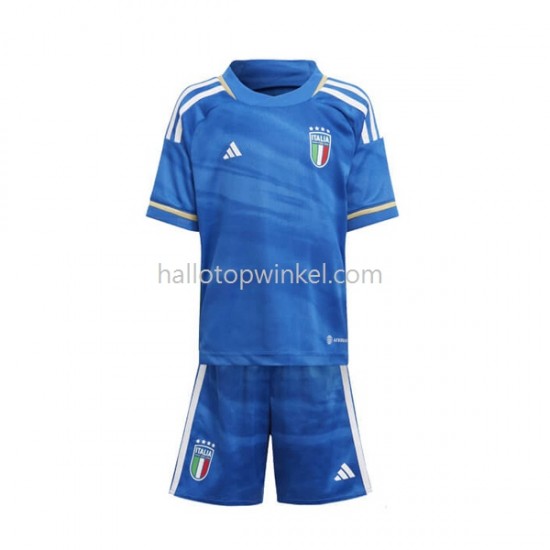 Italië Voetbalshirt Kleuters/Kids Thuis Tenue 2023 Korte Mouw