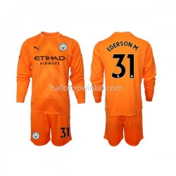 Manchester City Voetbalshirt Ederson M 31 Doelman Kleuters/Kids Derde Tenue 2022-2023 Lange Mouw