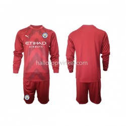 Manchester City Voetbalshirt Doelman Kleuters/Kids Thuis Tenue 2022-2023 Lange Mouw