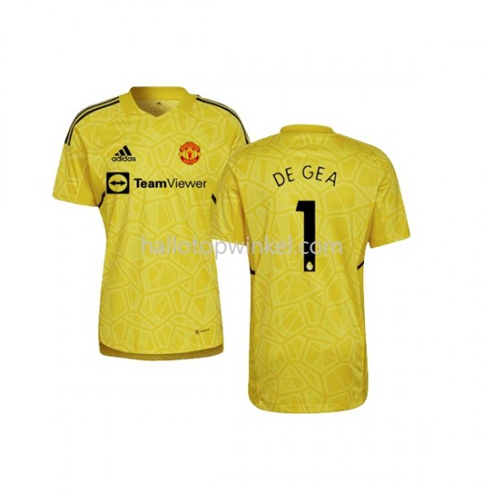 Manchester United Voetbalshirt DE GEA 1 Doelman Heren Uit Tenue 2022-2023 Korte Mouw