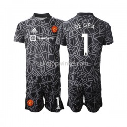 Manchester United Voetbalshirt DE GEA 1 Doelman Kleuters/Kids Uit Tenue 2022-2023 Korte Mouw