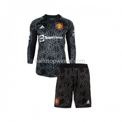 Manchester United Voetbalshirt Doelman Kleuters/Kids Uit Tenue 2022-2023 Lange Mouw