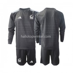 Mexico Voetbalshirt Doelman Kleuters/Kids Thuis Tenue 2022 Lange Mouw
