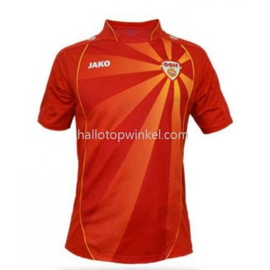 Voetbalshirt North Macedonia Heren Thuis Tenue 2022 Korte Mouw