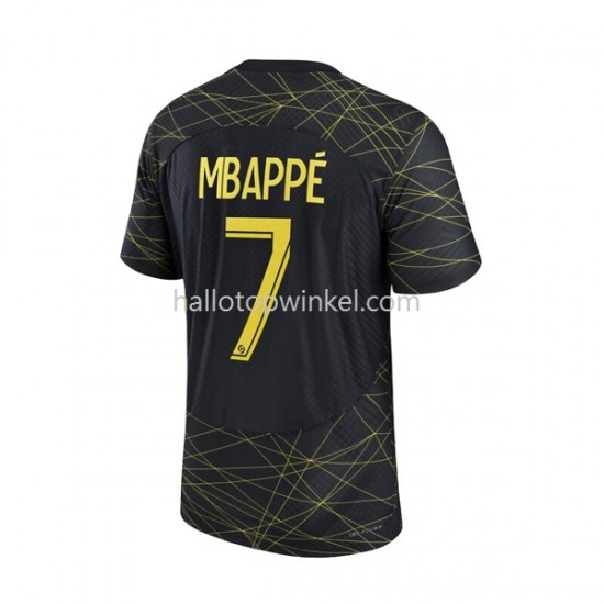 Paris Saint-Germain Voetbalshirt Mbappé 7 Heren Vierde Tenue 2022-2023 Korte Mouw
