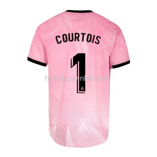 Real Madrid Voetbalshirt Thibaut Courtois 1 Doelman Heren Vierde Tenue 2021-2022 Korte Mouw