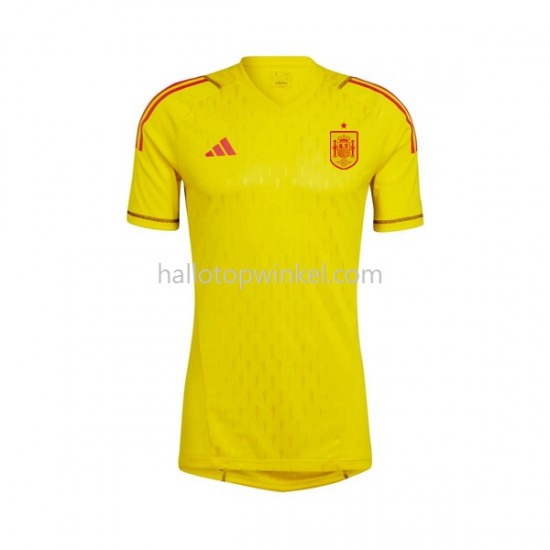 Spanje Voetbalshirt Doelman Heren Thuis Tenue 2022-2023 Korte Mouw