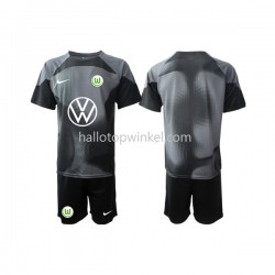 VfL Wolfsburg Voetbalshirt Doelman Kleuters/Kids Thuis Tenue 2022-2023 Korte Mouw