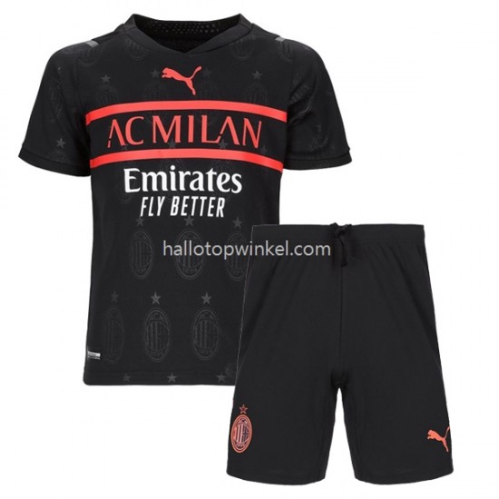 AC Milan Voetbalshirt Kleuters/Kids Derde Tenue 2021-2022 Korte Mouw