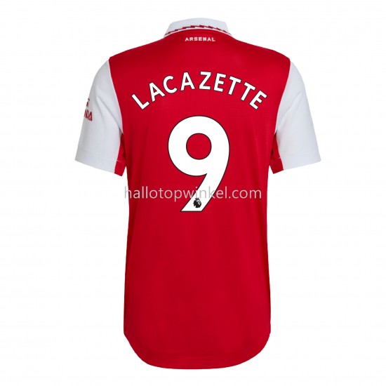 Arsenal Voetbalshirt Lacazette 9 Thuis Tenue 2022-2023 Korte Mouw