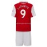 Arsenal Voetbalshirt Lacazette 9 Kleuters/Kids Thuis Tenue 2022-2023 Korte Mouw
