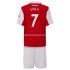 Arsenal Voetbalshirt Saka 7 Kleuters/Kids Thuis Tenue 2022-2023 Korte Mouw