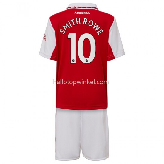 Arsenal Voetbalshirt Smith Rowe 10 Kleuters/Kids Thuis Tenue 2022-2023 Korte Mouw