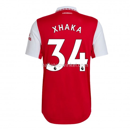 Arsenal Voetbalshirt Xhaka 34 Thuis Tenue 2022-2023 Korte Mouw
