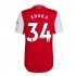 Arsenal Voetbalshirt Xhaka 34 Thuis Tenue 2022-2023 Korte Mouw