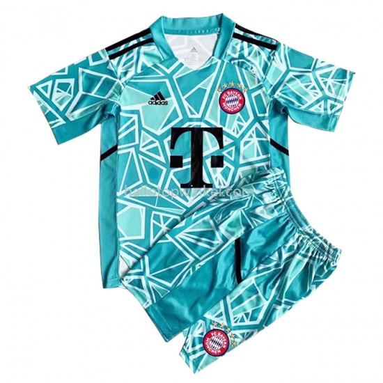 Bayern München Voetbalshirt Doelman Kleuters/Kids Thuis Tenue 2022-2023 Korte Mouw