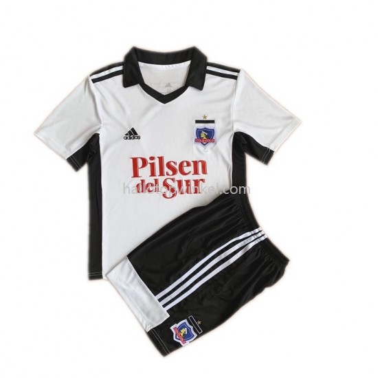 Colo-Colo Voetbalshirt Kleuters/Kids Thuis Tenue 2022 Korte Mouw
