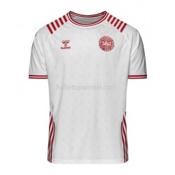 Denemarken Voetbalshirt Uit Tenue WK 2022 Korte Mouw