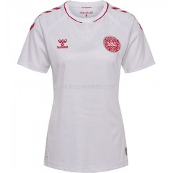 Denemarken Voetbalshirt Dames Uit Tenue 2022 Korte Mouw