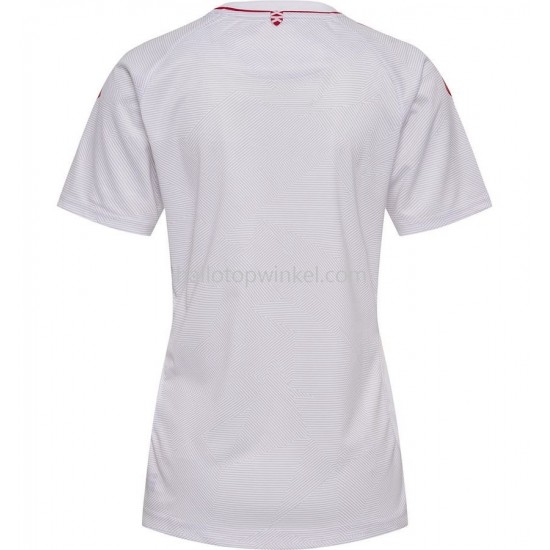 Denemarken Voetbalshirt Dames Uit Tenue 2022 Korte Mouw