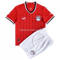 Egypte Voetbalshirt Kleuters/Kids Thuis Tenue 2022 Korte Mouw