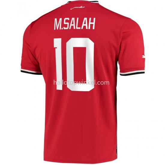 Egypte Voetbalshirt M.Salah 10 Thuis Tenue 2022 Korte Mouw