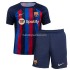 FC Barcelona Voetbalshirt Kleuters/Kids Thuis Tenue 2022-2023 Korte Mouw