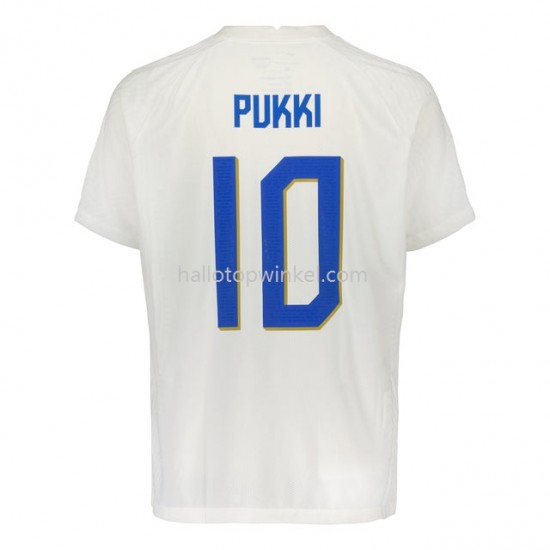 Finland Voetbalshirt PUKKI 10 Thuis Tenue 2022 Korte Mouw