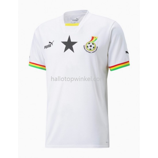 Ghana Voetbalshirt Thuis Tenue WK 2022 Korte Mouw