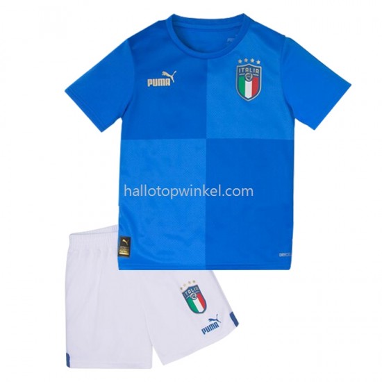 Italië Voetbalshirt Kleuters/Kids Thuis Tenue 2022 Korte Mouw