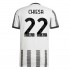 Juventus Voetbalshirt Chiesa 22 Thuis Tenue 2022-2023 Korte Mouw