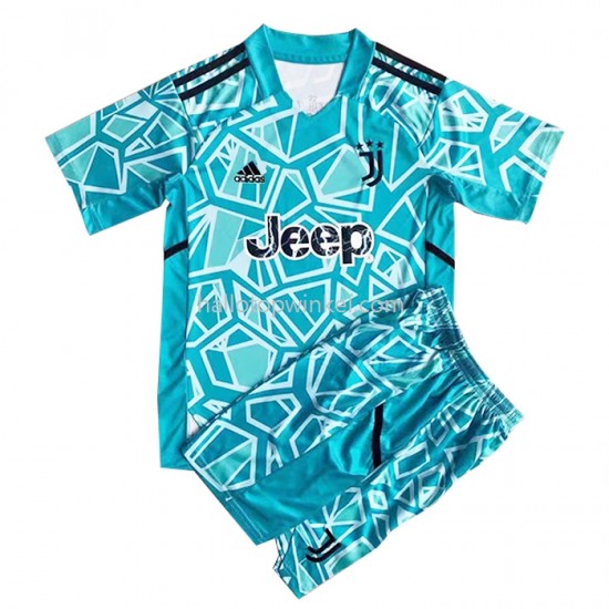 Juventus Voetbalshirt Doelman Kleuters/Kids Thuis Tenue 2022-2023 Korte Mouw