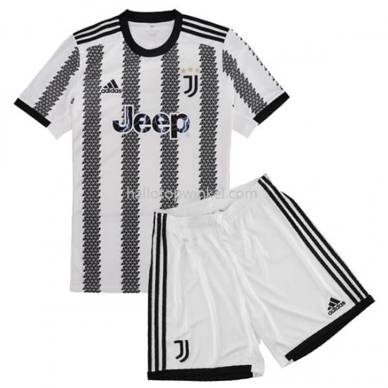 Juventus Voetbalshirt Kleuters/Kids Thuis Tenue 2022-2023 Korte Mouw